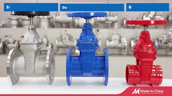 Cast Iron Flexible Seated Soft-Seal Non-Stalk Industrial Flange Water Control Gate Valve